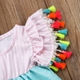 thumbnail image 5 of Bagilaanoe Toddler Baby Girl Summer Dress Floral Print Short Sleeves A-line Dresses 1T 2T 3T 4T 5T 6T Kid Swing Sundress, 5 of 6