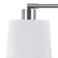 thumbnail image 3 of Better Homes & Gardens Desk Lamp with Outlet, Brushed Nickel Base, Fabric Shade, 18.26 in, 3 of 8