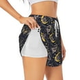 thumbnail image 2 of Bixox Women's Snake Sleep pattern 2 in 1 Running Shorts - Lightweight Athletic Workout Gym Yoga Shorts Liner with Pockets - X-Large, 2 of 7