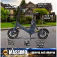 thumbnail image 6 of Massimo 350W Sonic Electric Scooter Bike - Blue, 6 of 17
