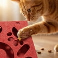 thumbnail image 4 of Interactive Cats Puzzle Toy Self Indulgence Hide Food Entertain Device for Mental Growth and Healthy Chewing, Red, 4 of 6
