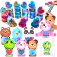 thumbnail image 1 of JOYIN 30 piezas de juguetes de slime galáctico con tarjetas de animales, 1 of 9