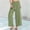 Green, variant on SNKSDGM Women's Plus Panties for Women Pack Lace Beach Pants for Women Short Length Women Lady Casual Flowers Print Elastic Waist Wide Leg Pants Trousers