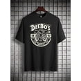 thumbnail image 2 of Playera con diseño Camiseta para HombreCotton short sleeved T-shirt, American fashion brand printed bottom, Short sleeves men's and youth spring/summer round neck casual versatile top Tees For Adult, 2 of 7