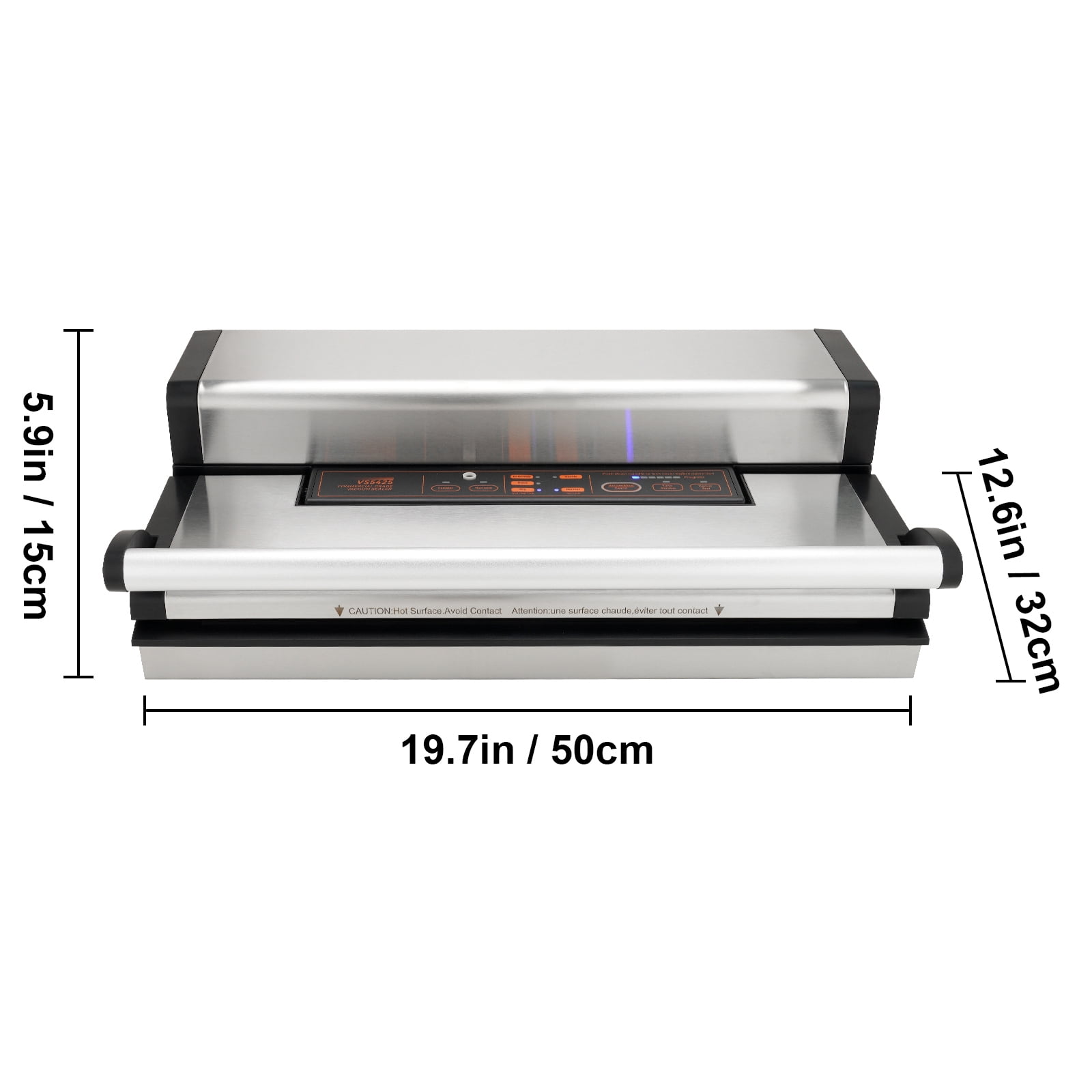 VEVOR Vacuum Sealer Machine Food Preservation Storage Saver 95Kpa w/ Seal Bag