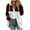 Wine, variant on HAiming Womens Plus Size Fleece Lined Jacket Color Block Long Sleeve Zip up Hooded Coat Winter Warm Cozy Casual Outwear