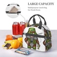 thumbnail image 5 of Uemuo Fishing Gnome Printed Lunch Bag Lunch Box Reusable Insulated Lunch Tote Bag, Leakproof Thermal Cooler Sack Food Handbags Case High Capacity, 5 of 5