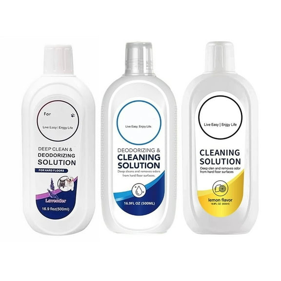 Floor Cleaning Solution, 500mL, 3-Pack, Original/Lemon/Lavender Scented, Compatible with Tineco FLOOR ONE/S7 Pro/S5 Pro/S3 Series/S3 Breeze/iFLOOR3 & iFLOOR