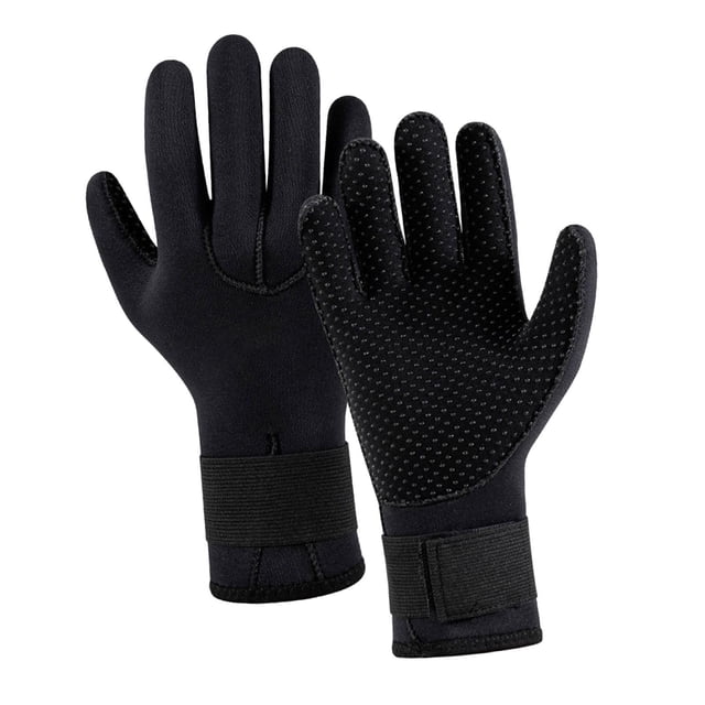 Guantes de buceo de neopreno de 3 mm, antideslizantes, flexibles, para invierno, para hombre y mujer, para natación y esnórquel (talla XL).
