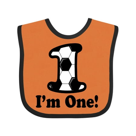 

Inktastic First Birthday Soccer 1 Year Old Boy Gift Baby Boy or Baby Girl Bib
