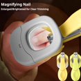 Safety Magnifying Magnifying Illuminating Nail Clipper with LED Light, Stainless Steel ...