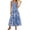 a-389Blue110, variant on Womens Square Neck Ruffle Strap Maxi Dress With Gingham Plaid Print Smocked Bodice Tiered Ruffle Skirt For Beach Vacations Casual Summer Outings Versatile Dress