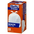 thumbnail image 1 of Hefty Garbage Bags, Strong Small 25 Litres White Kitchen, 55 Bags, 1 of 5