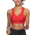thumbnail image 3 of Yuyuzo Sports Bras for Women High Support Seamless Wireless Racerback Running Comfy Active Crop Tank Tops, 3 of 7