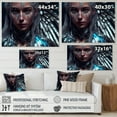 thumbnail image 4 of Designart Silver Ice And Blue Archangel VII Canvas Wall Art, 4 of 5