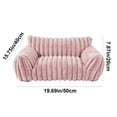 thumbnail image 3 of All-Season Washable Pet Sofa Bed with Removable Cover – 4-Piece Bolster Cushion Set, Non-Slip Base, Soft Filling for Small Dogs and Cats, 50x40cm, 3 of 7
