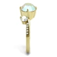 thumbnail image 4 of TK3095 - IP Gold(Ion Plating) Stainless Steel Ring with Top Grade Crystal  in Multi Color Size 6, 4 of 4