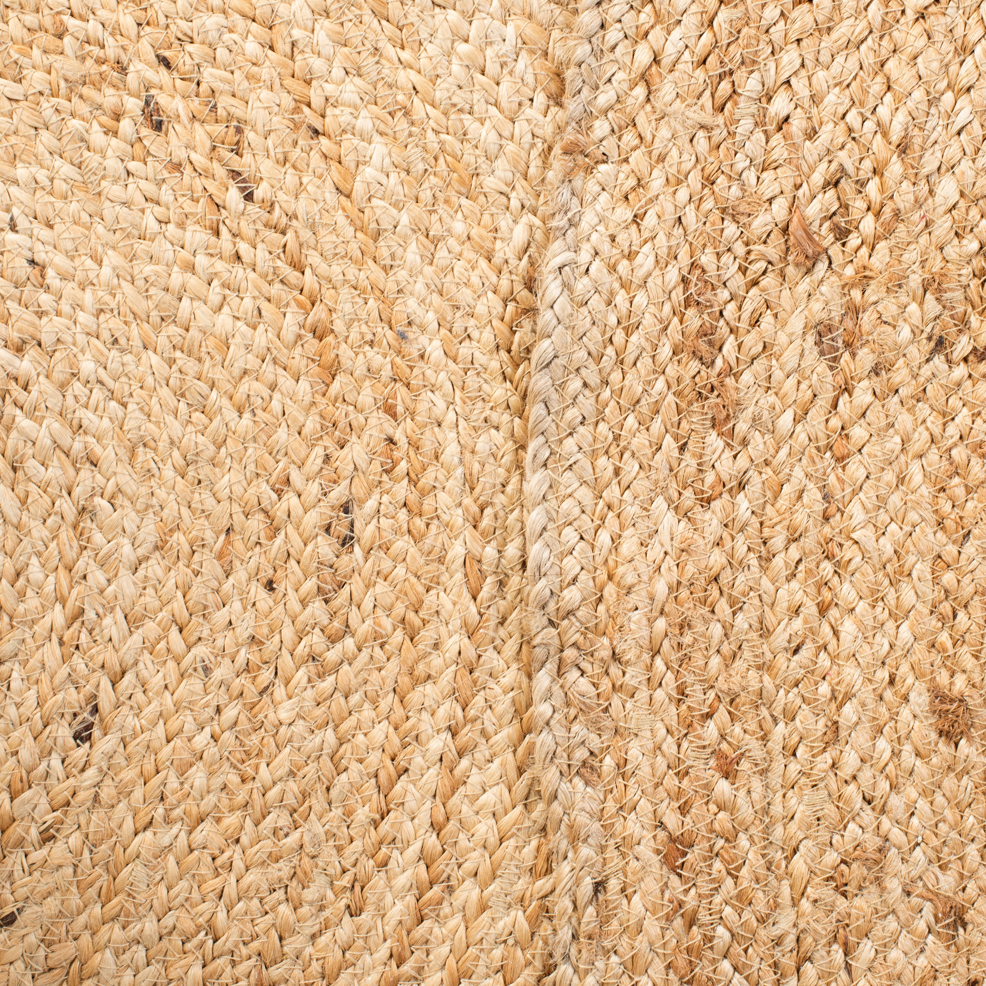 SAFAVIEH Natural Fiber Simonette Solid Area Rug, Natural, 7' x 7' Round