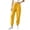 Yellow-#031, variant on Womens High Waisted Baggy Sweatpants Fleece Lined Sweatpants Fall Winter Athletic Joggers Lounge Trousers Cinch Bottom Sweatpants
