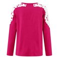 thumbnail image 5 of TKLPEHG Women's Blouses Crew Neck Lace Stitching Shirt Fashion Lightweight Long Sleeve T Shirt Loose Fall Tops Solid Color Casual Comfy Blouses Pullover (Hot Pink,M), 5 of 5