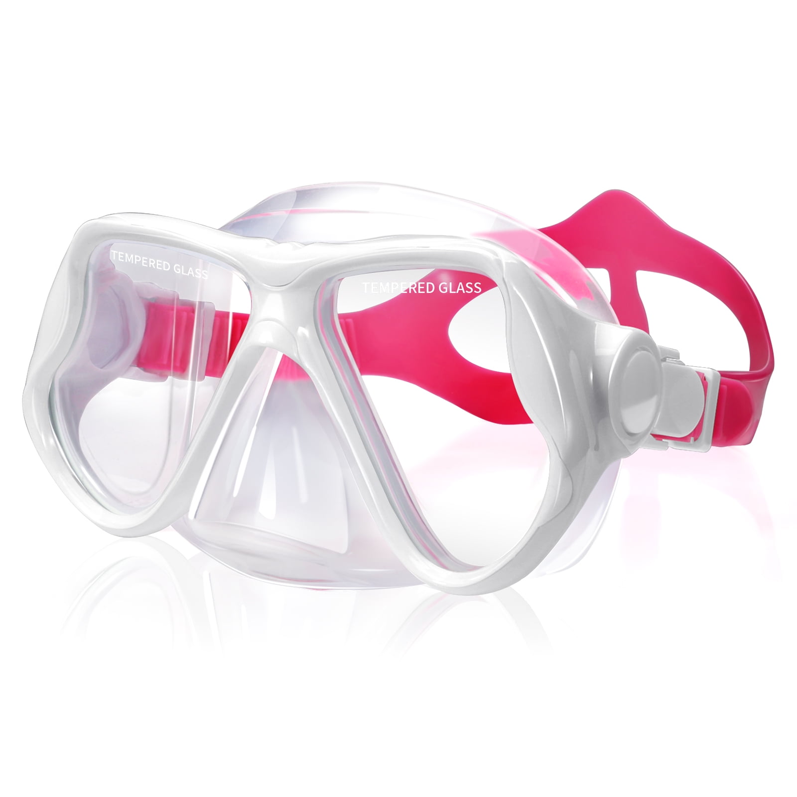 Full Face Mask Swimming Diving Goggle Snorkel Scuba Anti-Fog Glass View Wide 