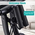 thumbnail image 4 of Foldable Exercise Bike for Home Stationary Magnetic Indoor Cycling Maximum Weight 300 lbs with 10-Level Adjustable Resistance, Arm Bands and Backrest(Green), 4 of 8