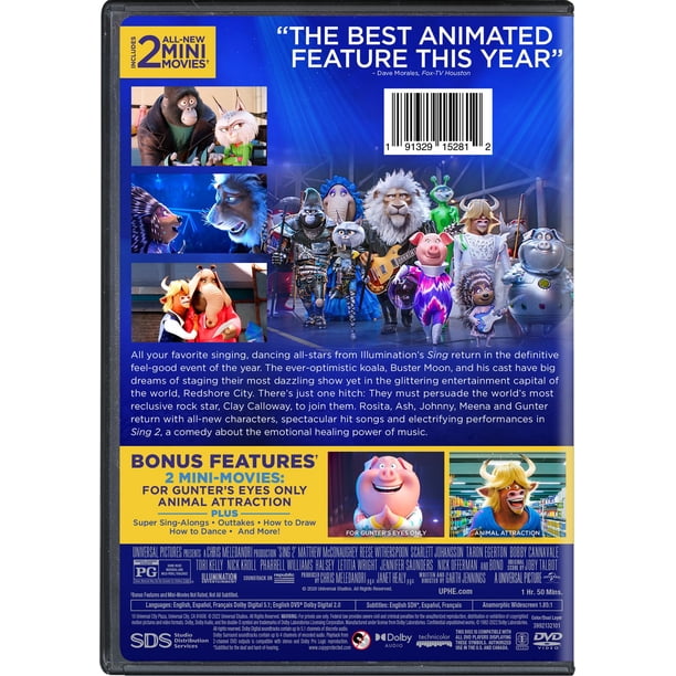Sing 2 - Collector's Edition DVD, Animation Adventure Comedy Movie