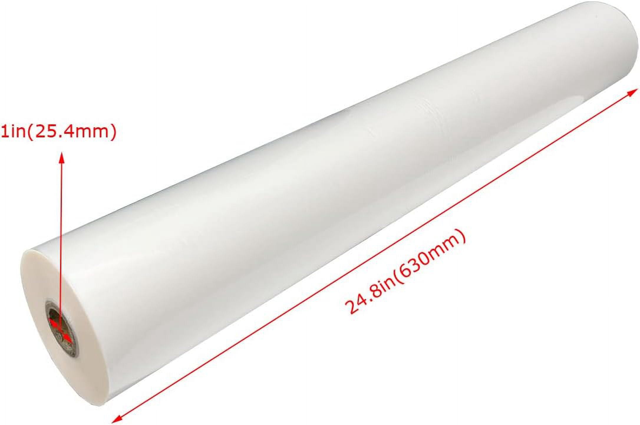PreAsion 1 Rolls 24.8" * 656" Bopp Glossy Laminating Films Thermal Roll Laminating Film