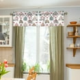 thumbnail image 3 of Yayeee Kitchen Valance Rod Pocket 54" x 18" Living Room Window Curtain, Beige Nordic Christmas House, 3 of 6