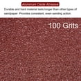 thumbnail image 4 of Unique Bargains 60 Packs 100 Grits 80mm Aluminum Oxide Triangular Hook & Loop Sandpapers Sanding Pads Sheets, 4 of 6
