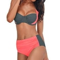 thumbnail image 1 of DPTALR Bikini pour Femmes Taille Haute Rembourré Rehausseur Ensemble Maillot de Bain Tenue de Bain, 1 of 5