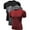 11# 3Pack:Black+Gray+Red, variant on NELEUS Men's Tight Fitting Shirt Athletic Tops Base Layer Short Sleeves 3 Pack,Black,US Size S