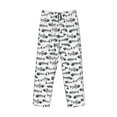 thumbnail image 4 of Goofa Fish Bones Printed Soft Pajama Pants for Men, Wide Leg Comfy Casual Lounge Yoga Pants-XX-Large, 4 of 9