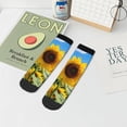 thumbnail image 7 of Pofeuu Sky Golden Sunflower Field B Print 30cm Socks, Adult Running Hiking Socks for Youth and Adult, 7 of 7