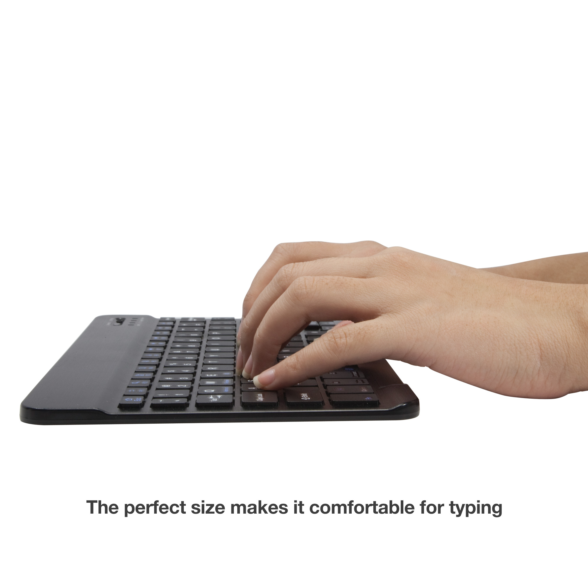Barnes & Noble Nook Tablet 10.1" Keyboard, BoxWave [SlimKeys Bluetooth Keyboard] Portable Keyboard with Integrated Commands for Barnes & Noble Nook Tablet 10.1" - Jet Black
