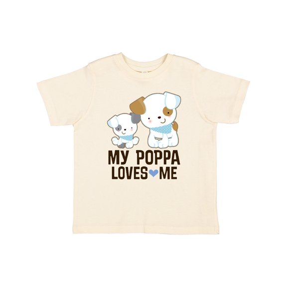 Inktastic My Poppa Loves Me Grandson Boys Toddler T-Shirt