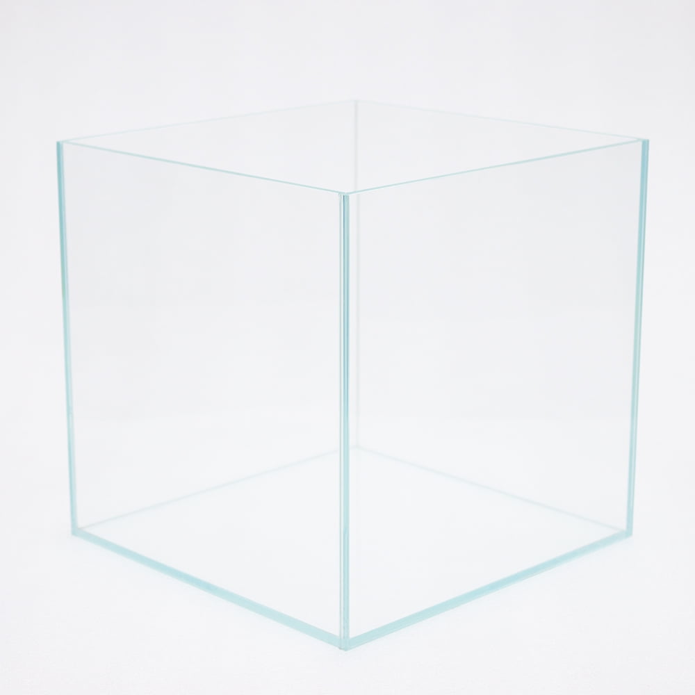 11.8*11.8*11.8IN Ultra-White Glass Fish Tank Square Bare Cylinder Commercial Home