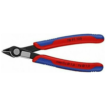 UPC: 0843221013660 | Knipex 5  Electronic Super Knips Additionally Hardened w/ Small Bevel and Lead Catcher – MultiGrip