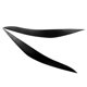 thumbnail image 2 of Compatible con Bmw Serie 5 F10 F11 F18 cubierta para cejas de faro negro mate, 2 of 3