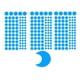thumbnail image 1 of brillar en las estrellas oscuras Sunnimix pegatina de brillo brillante #blue 252 punto 1 luna, 1 of 8