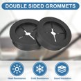 thumbnail image 3 of Grommet de cable de 2 piezas, grommets de caucho de 1-3/8" (35mm) con bridas, negro, 3 of 7
