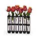 thumbnail image 3 of Danya B QB180 Six Glass Vials On Hinged Metal Stand Rust 9-Inch, 3 of 4