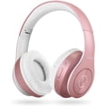 thumbnail image 1 of Auriculares Bluetooth Inalámbricos, Tuinyo Over Ear, 40H de reproducción, graves profundos, diadema suave, micrófono incorporado, rosa, 1 of 3