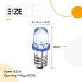 thumbnail image 2 of Unique Bargains 6V 0.25W E10 Round Top Mini LED Bulbs Lights with Box Blue 10 Count, 2 of 6