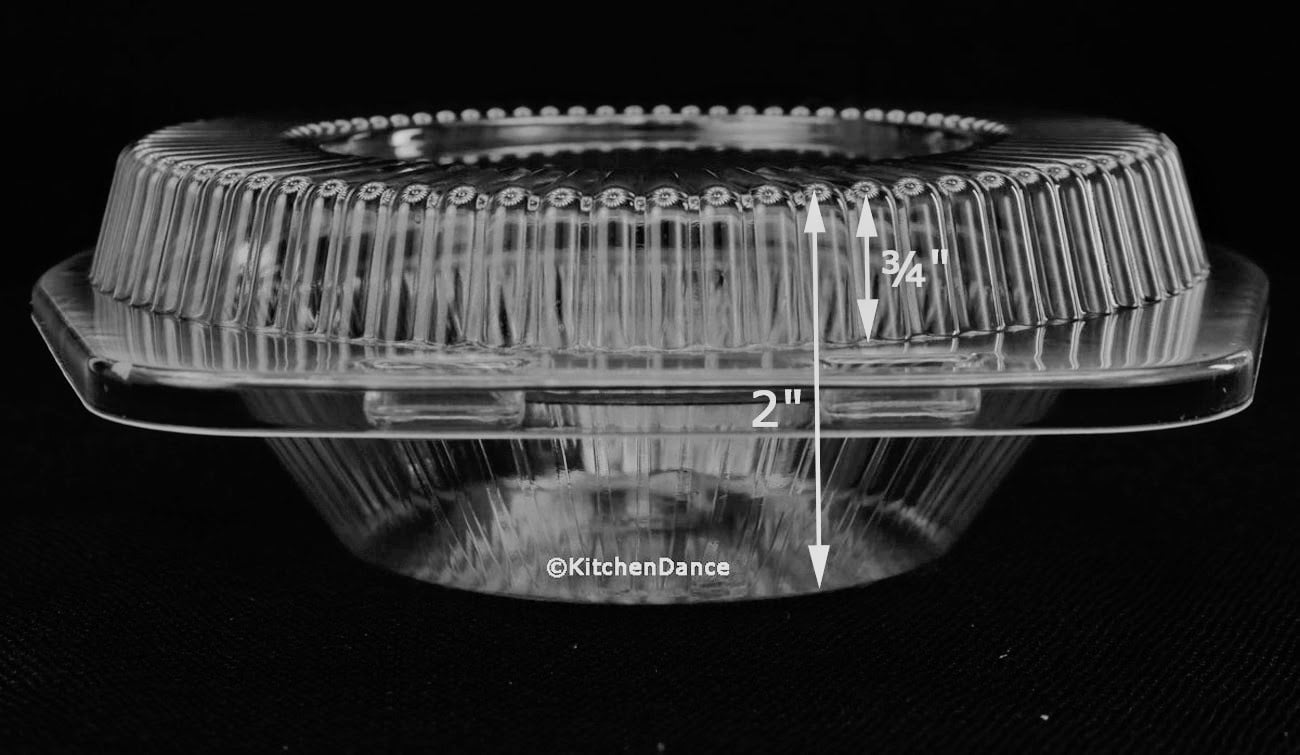 5 " Disposable Clear Clam shell Display Containers Fits Most 5" Pans