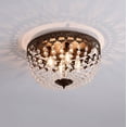 thumbnail image 3 of Portland 4-Light 15 in. Black/Gold Simple Bowl Flush Mount With Crystal Shade, 3 of 4