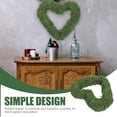 thumbnail image 5 of STOBOK 1Pack Small Moss Wreath Green Flocking for Indoor/Outdoor Decoration, 5 of 5