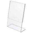 thumbnail image 2 of Acrylic Sign Holder Sign Holder Portrait Acrylic Display Stand Paper Menu Holder for Store, Office, Home 100x150mm, 2 of 8