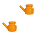 thumbnail image 4 of tssuouriy 350ml Ceramic Neti Pot for Reliable Sinus Rinse Durable Construction Orange 5.51 Inchx3.94 Inchx4.13 Inch 2Set, 4 of 6
