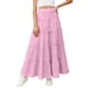 thumbnail image 1 of Vestido de Fiesta de Navidad de las Niñas de Verano Color Sólido Elástico de la Cintura Nudo Completo Falda Vestido Midi, Lindo Traje de Vacaciones, 1 of 8